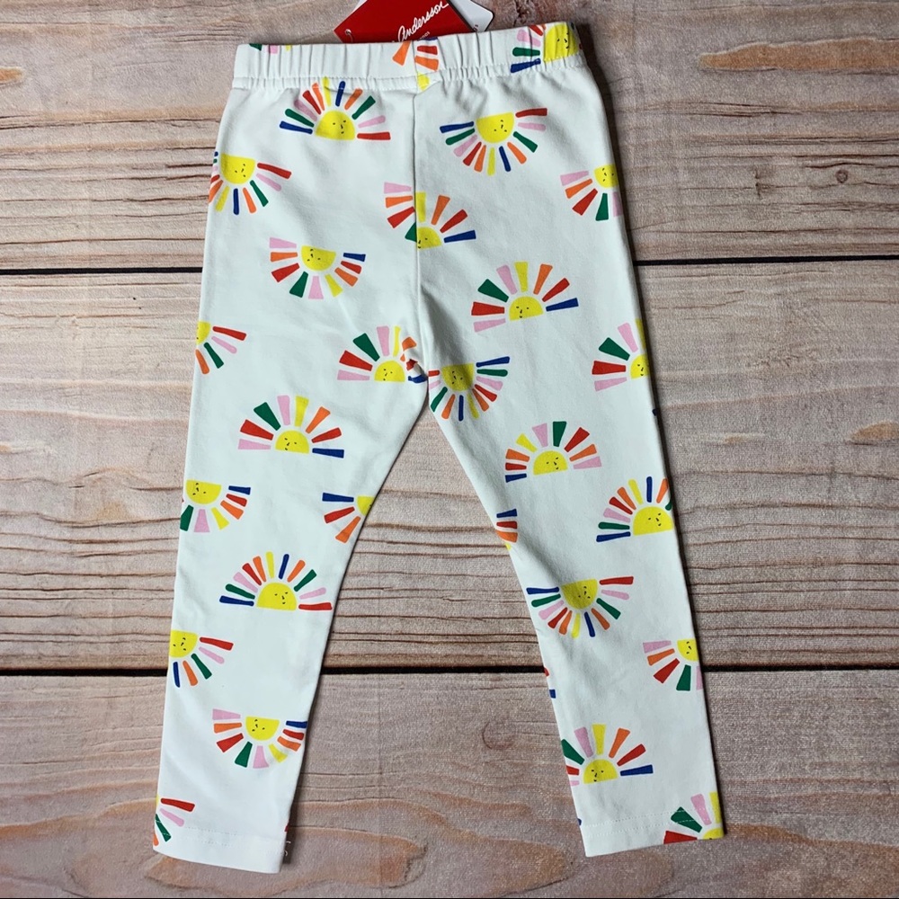NWT Hanna Andersson rainbow sunshine Leggings 110 - Picture 2 of 3